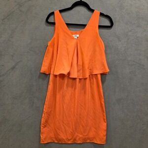 Cato Sleeveless V Neck Dress Women's Size Small Sheer Lined Classic Casual